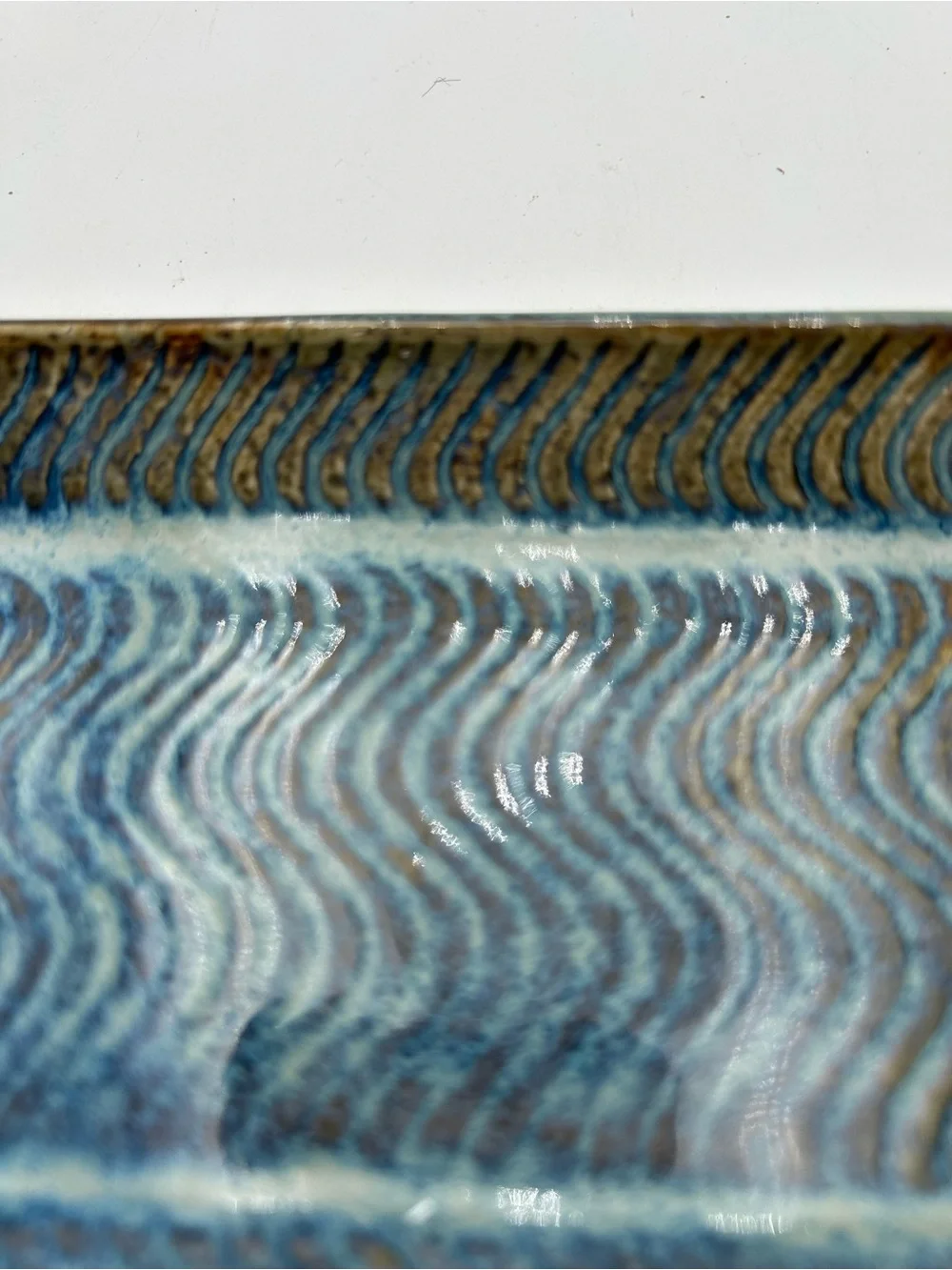 Studio Pottery Sea Turtle Serving Tray / Trinket Tray